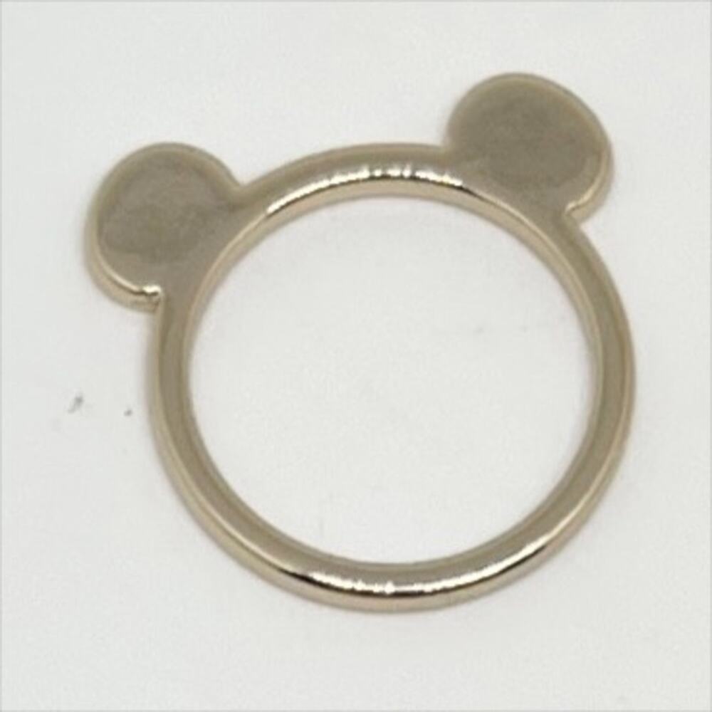 Set of 2 Stackable Gold Tone Rings Rabbit Ears Bear Ears - Picture 3 of 5